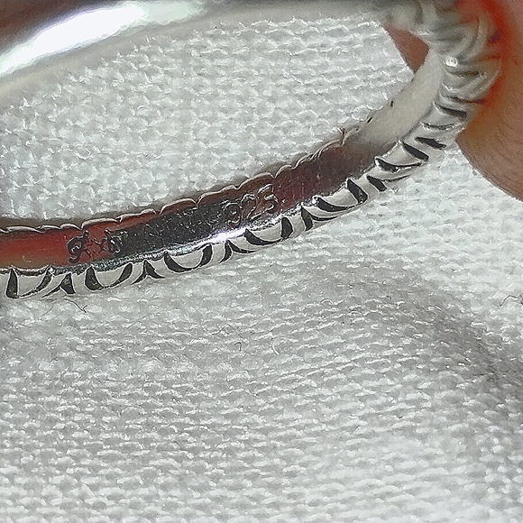 Barbara Bixby sterling silver matching stacking rings size 7.5 - Picture 2 of 2